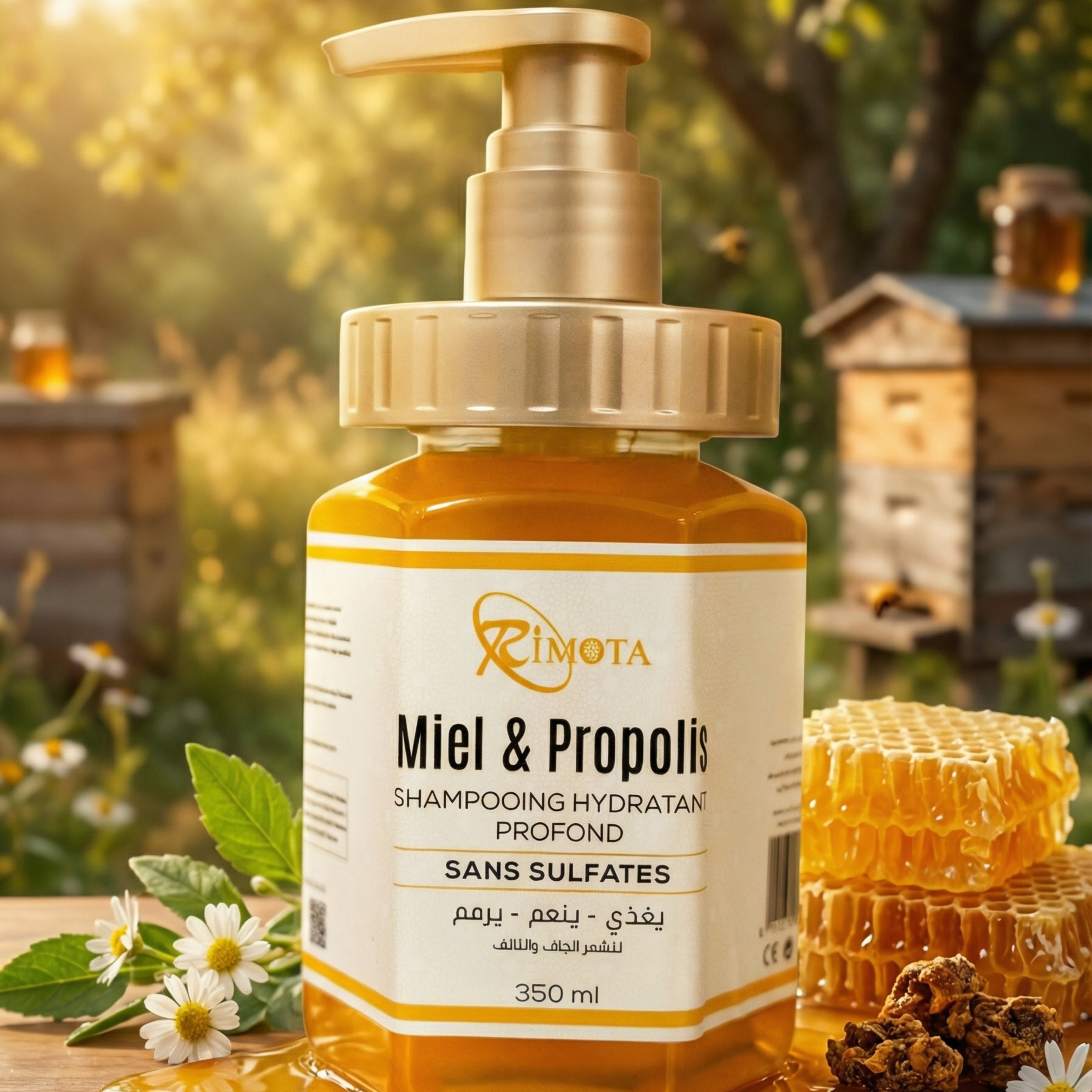 Shampooing au Miel & Propolis 350ML – Image 2