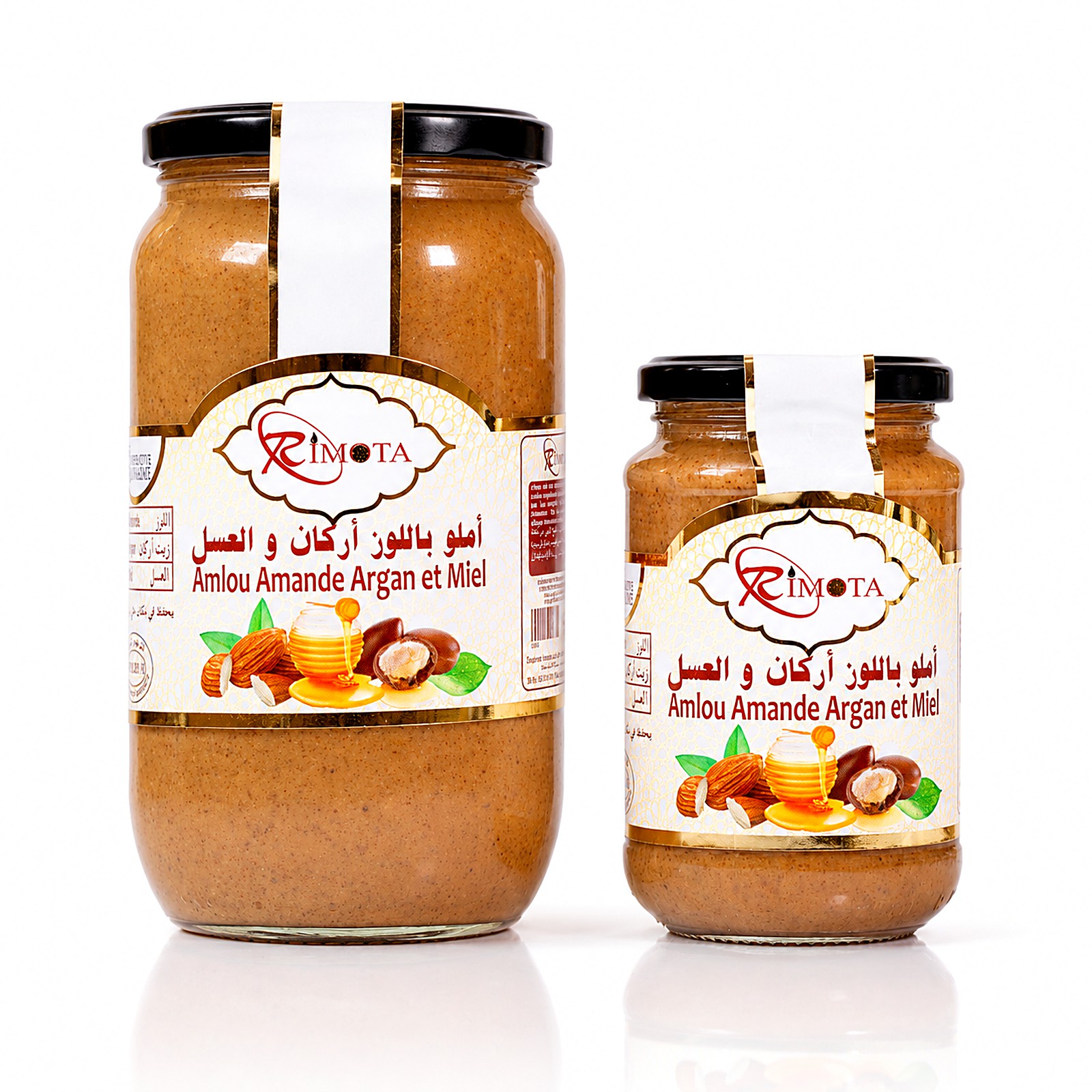 Pots d’amlou Rimota 1 kg et 500 g