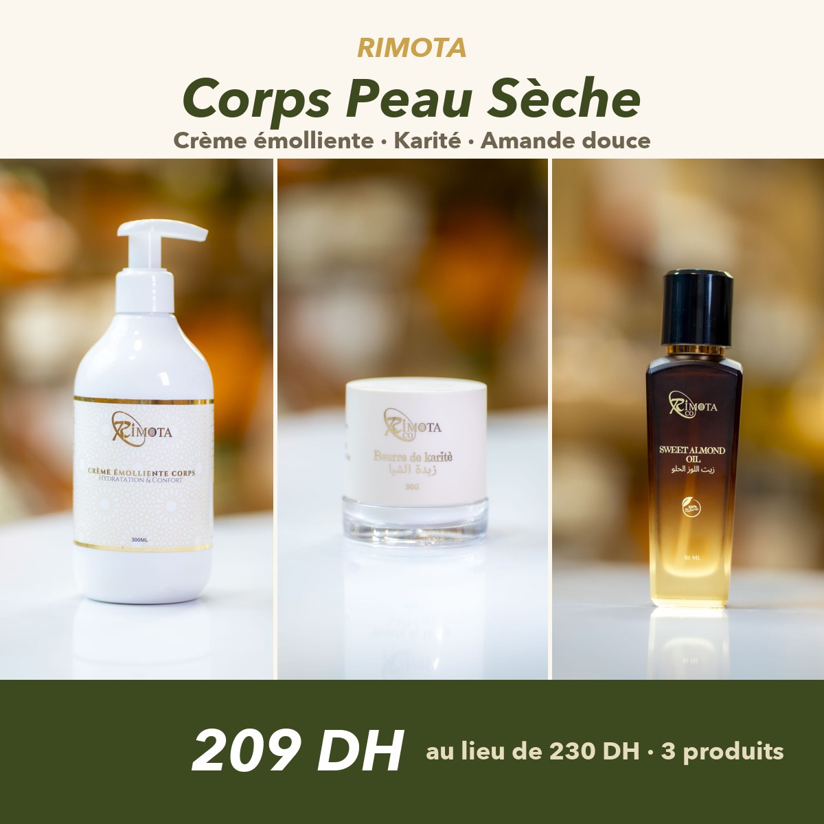 Pack Corps Peau Sèche